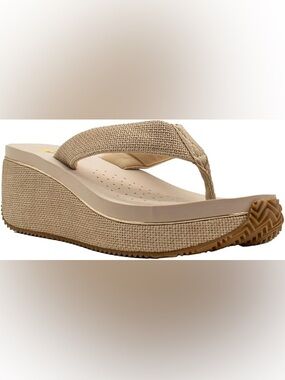 Volatile Lantern Wedge Sandal Size 8